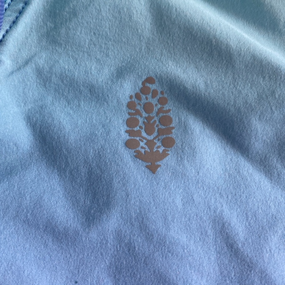 Free People Movement Backspin Quarter Zip Ombre Blue Pullover Jacket Active - Picture 6 of 9